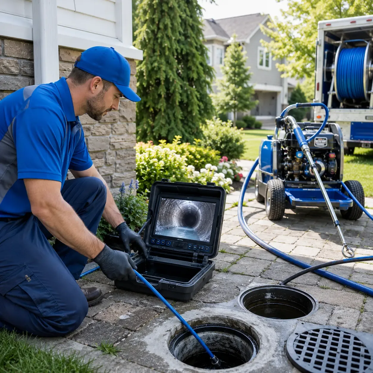 Outdoor drain cleaning professionals serving New Enterprise, PA